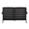 Flash Furniture Black Poly Resin Loveseat-Charcoal Cushions JJ-C14022-BK-GG - alternate 3